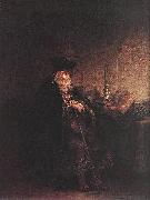 REMBRANDT Harmenszoon van Rijn Self-portrait as a Young Man oil painting reproduction